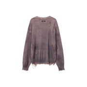 Loose Fit Knit Distressed Sweater