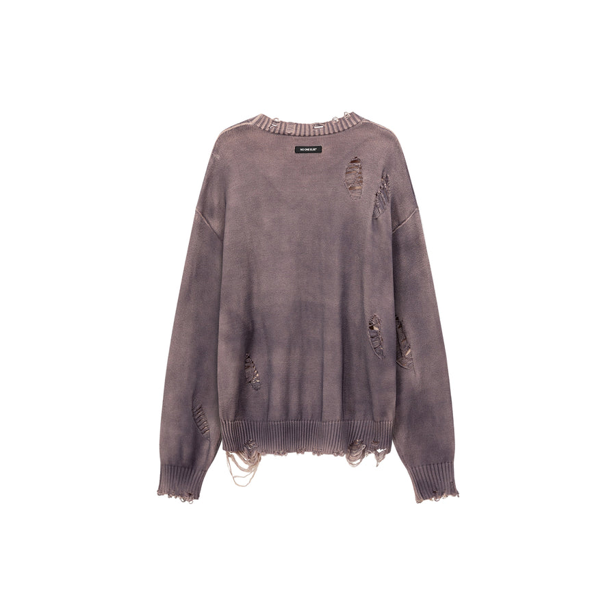 CHUU Loose Fit Knit Distressed Sweater