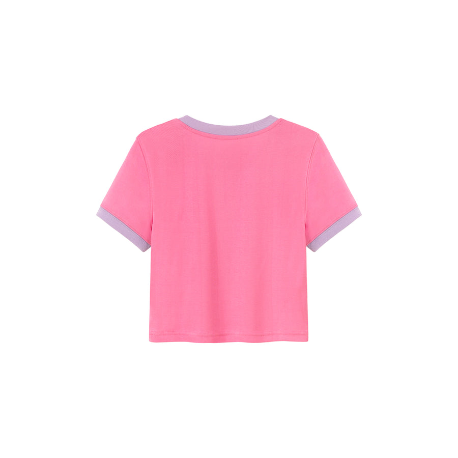 CHUU Color Combination Hot And Chill Line T-Shirt