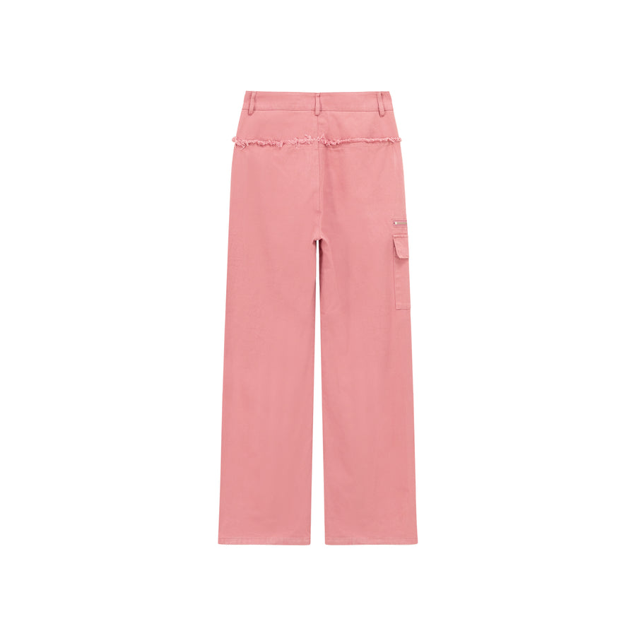 CHUU Frayed Sides Pocket Pants