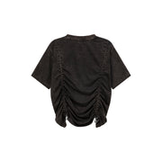 Star Shirring Shirt Sleeve Top