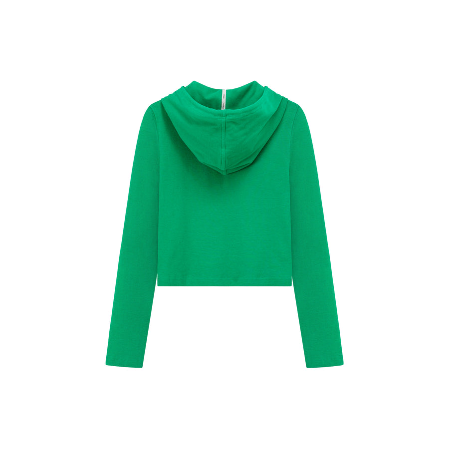 CHUU Pocket Hooded Color T-Shirt