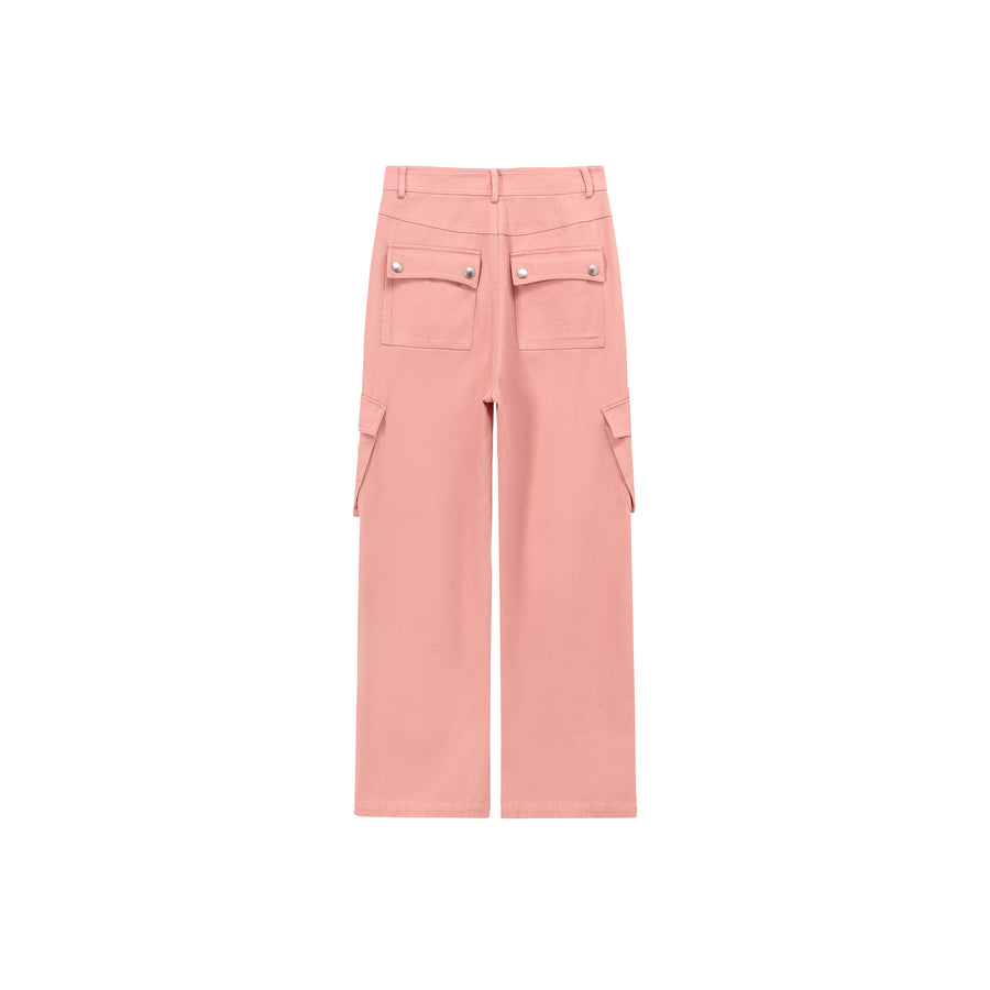 CHUU Color Pocket Wide Casual Pants