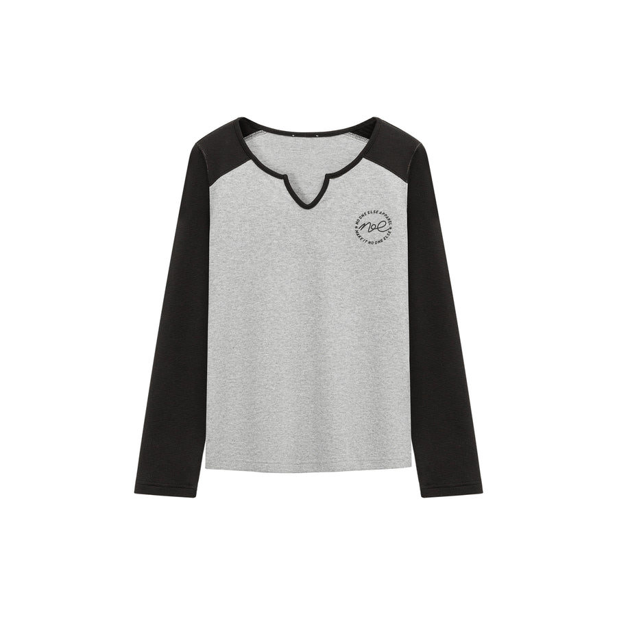 CHUU Logo Raglan Color T-Shirt