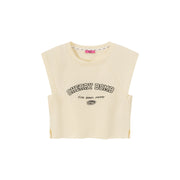 Cherry Bomb Embroidered Cropped Boxy T-Shirt