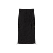 Cargo Pockets Maxi Skirt