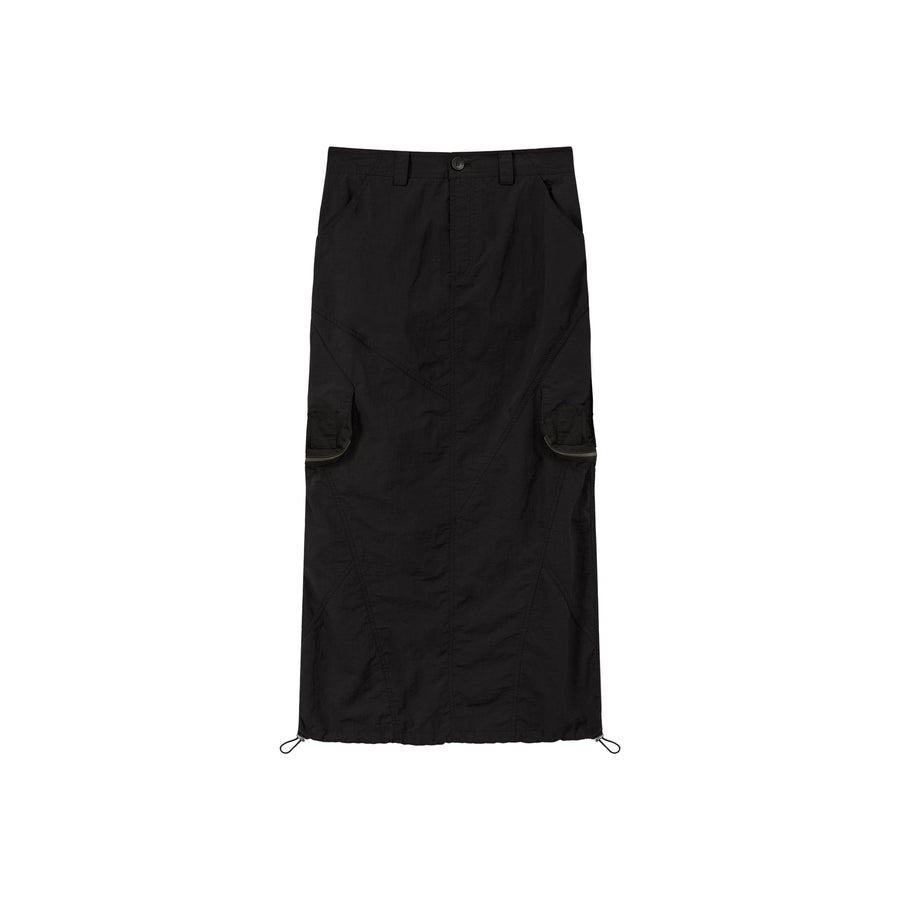 CHUU Cargo Pockets Maxi Skirt