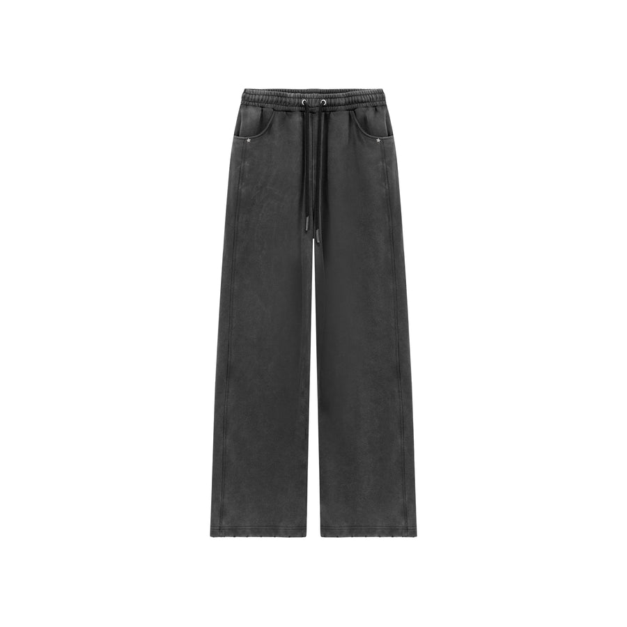 CHUU Simple Wide Casual String Pants