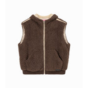 Fleece Vest Hooded Jacket