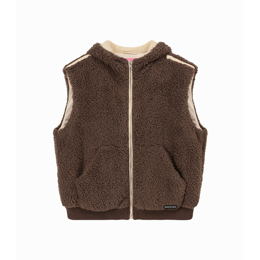 CHUU Fleece Vest Hooded Jacket