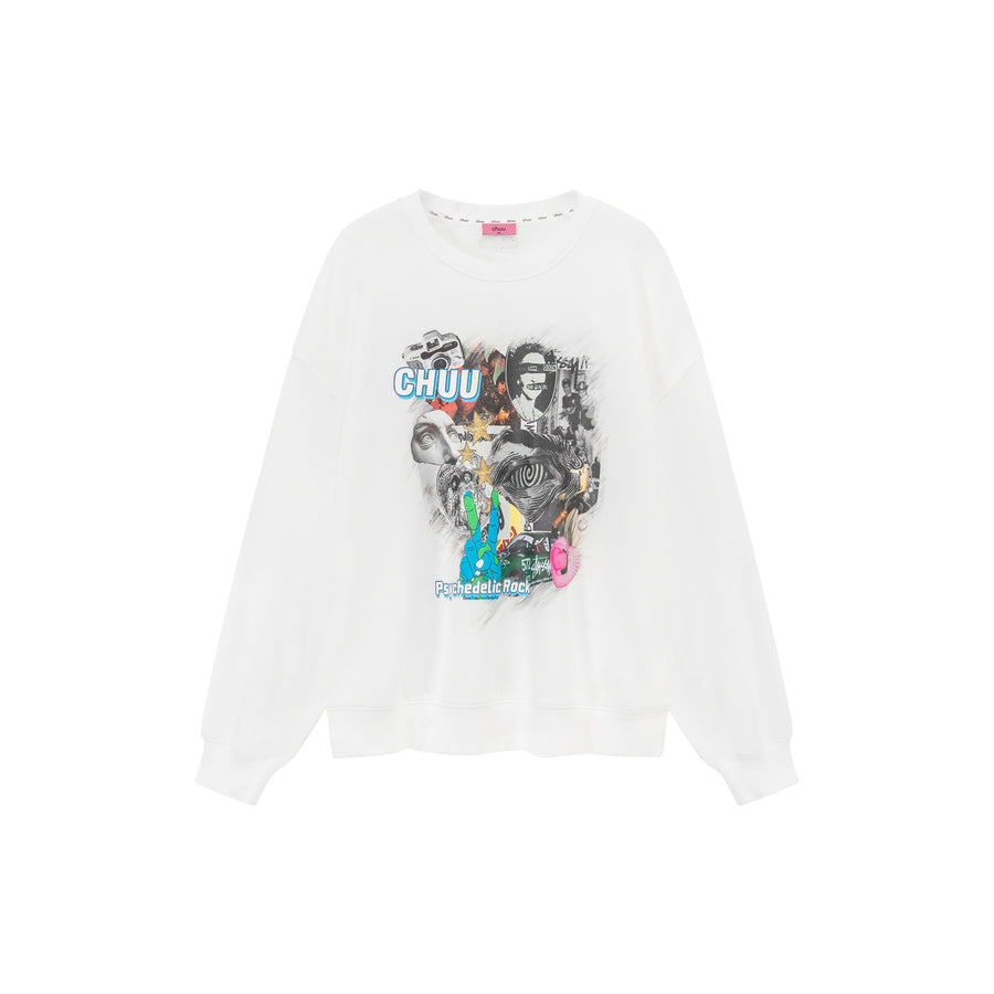 CHUU Printed Icons Rock Sweatshirt