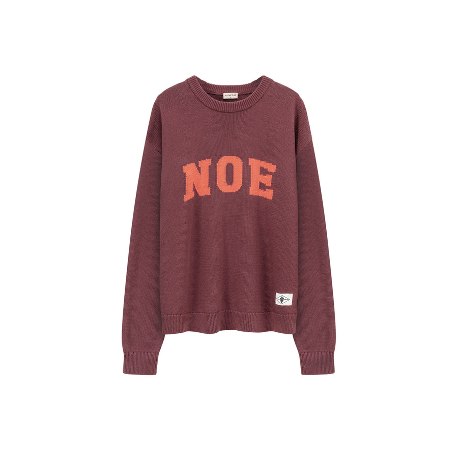 CHUU Lettering Loose Knit Sweater