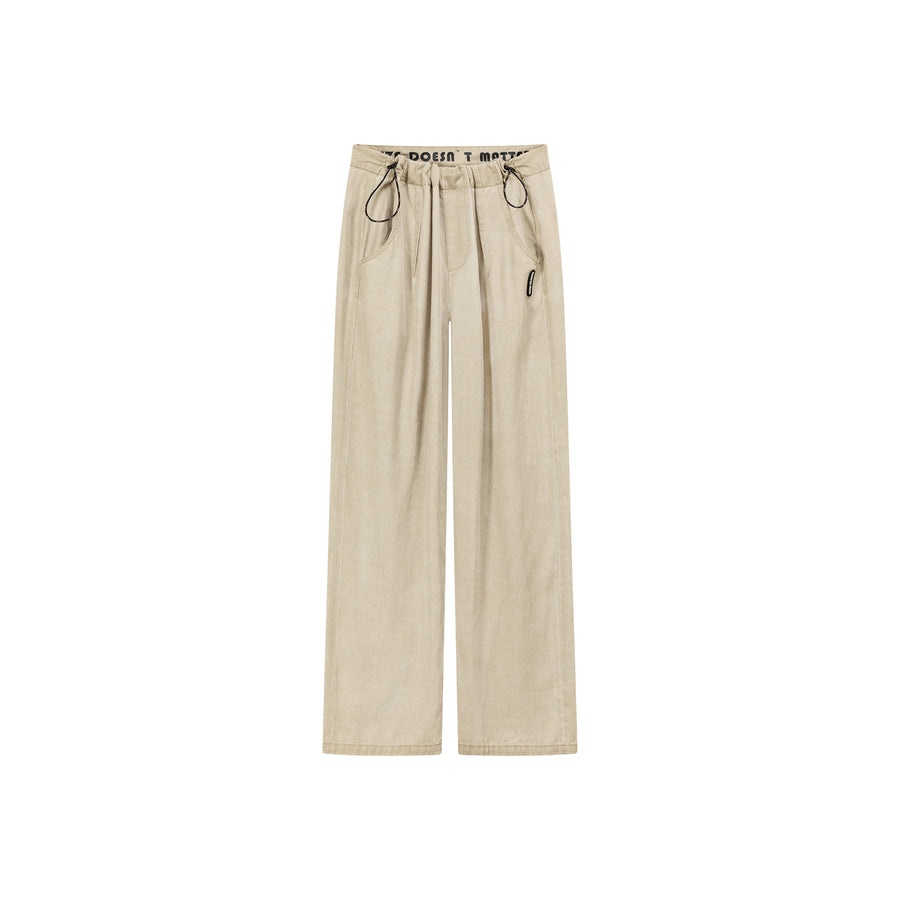 CHUU Draw String Wide Pants