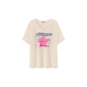 V-Trim Chuu Babe Star Distressed T-Shirt