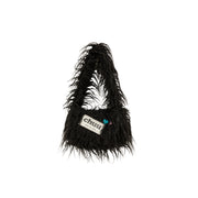 Fuzzy Logo Shoulder Bag