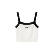 Line Color Scheme Sleeveless Crop Top