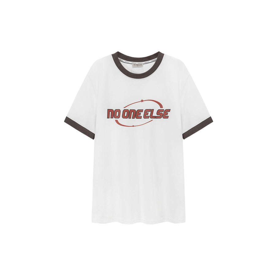 CHUU Noe Center Logo Color Loose Fit T-Shirt