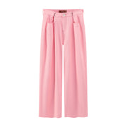 Summer Adjustable High Waist Wide Leg Pants