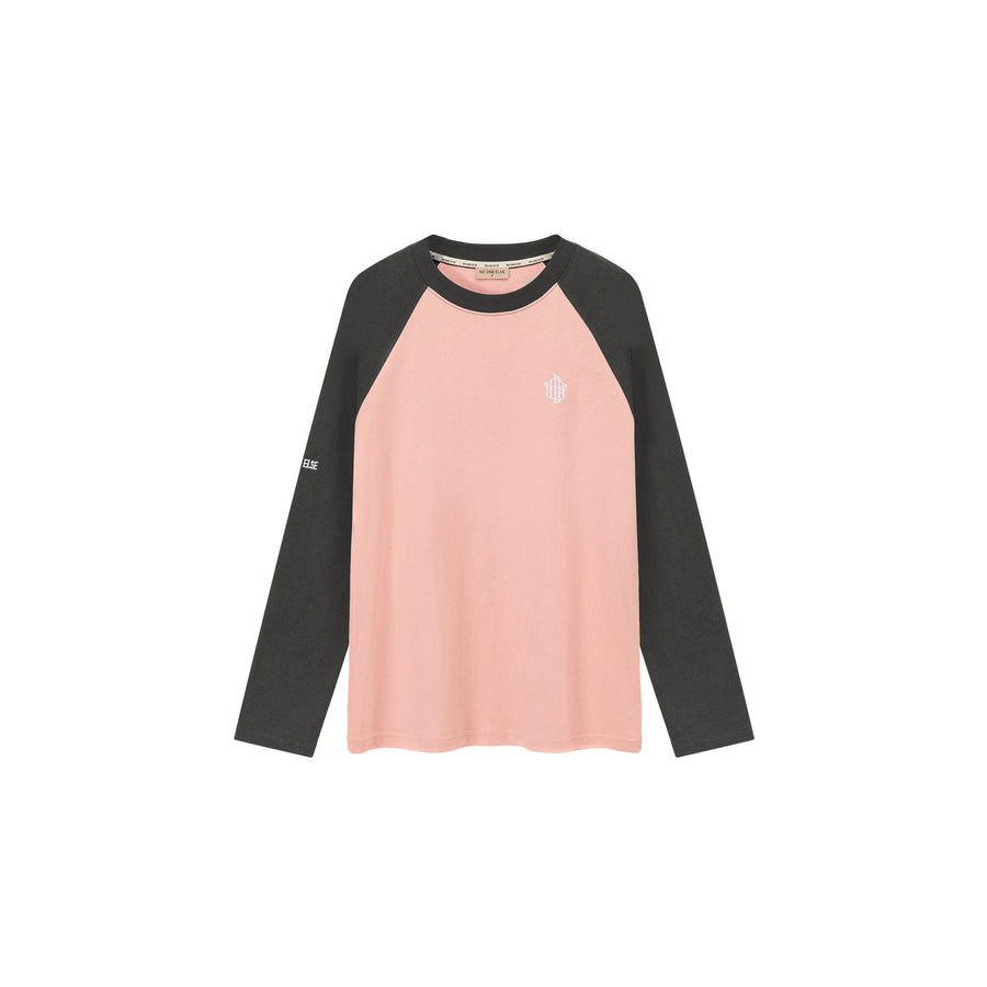 CHUU Colorblocked Raglan Long Sleeves Top