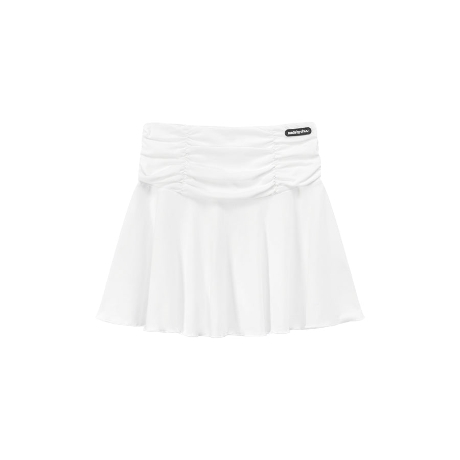 CHUU Sport Shirring Frill Mini Skirt