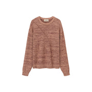 Diagonal Boxy Knit Sweater