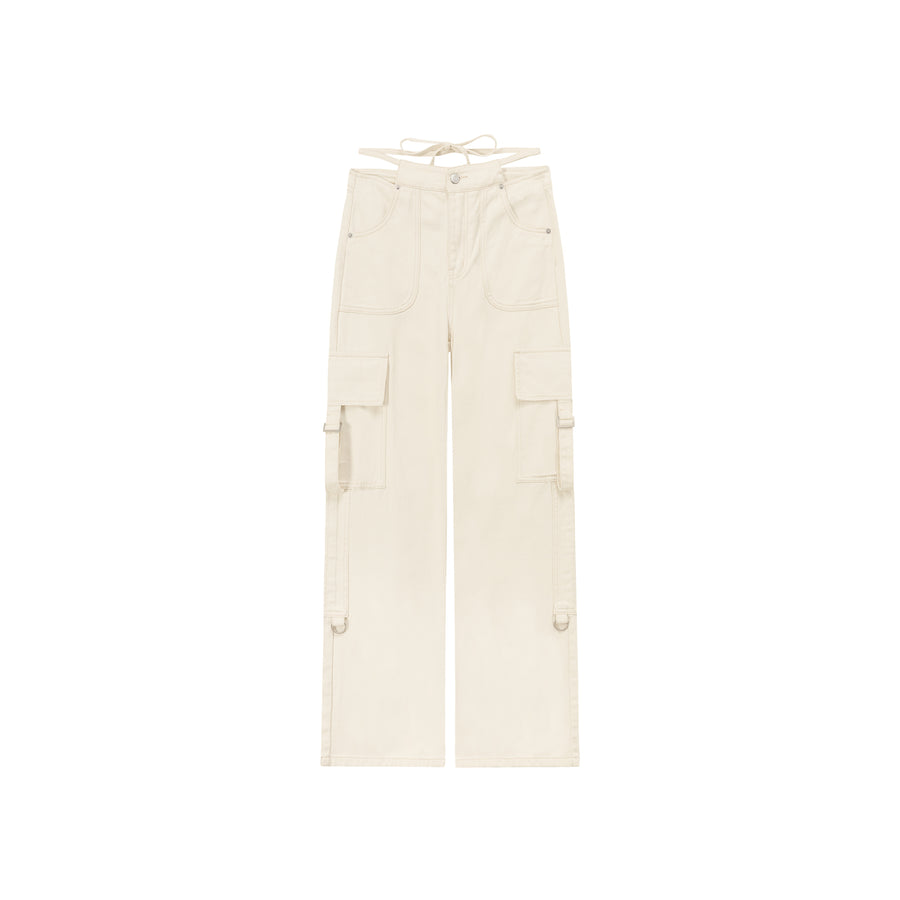 CHUU Pocket Straps Cargo Wide Pants