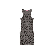 Frilly Hem Sleeveless Logo Mini Dress