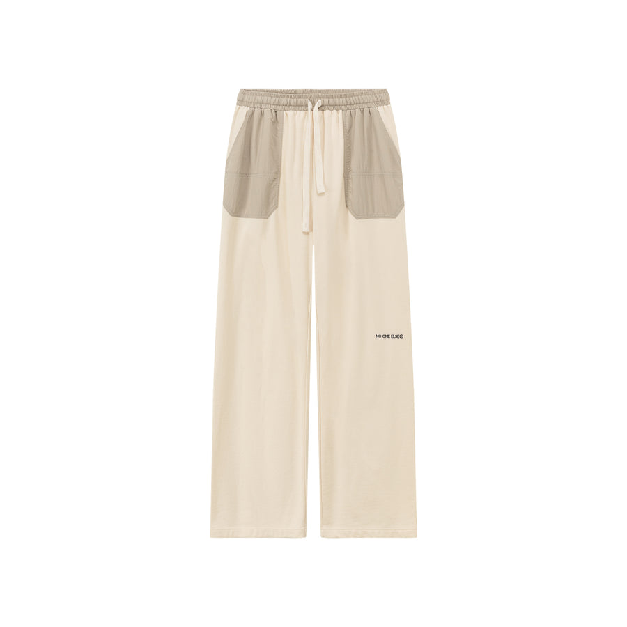 CHUU Banded Wide-Leg Slacks