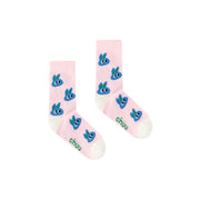 Colored Rabbit Printed High Socks