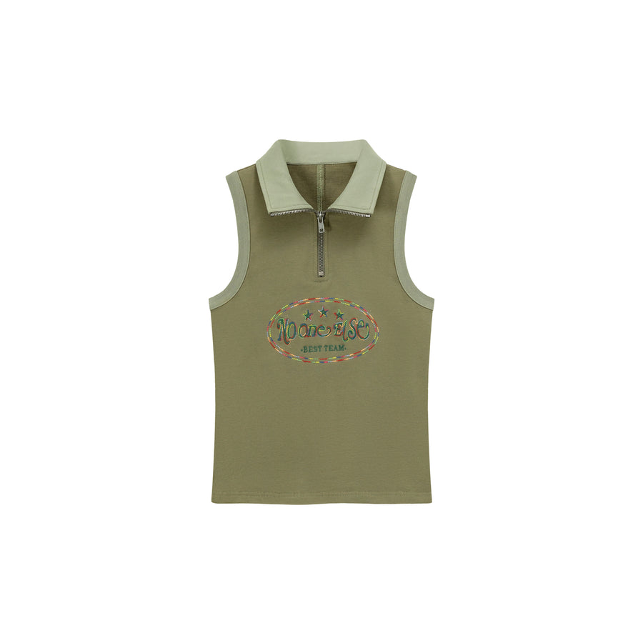 CHUU Best Team Polo Sleeveless Top