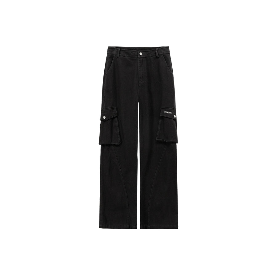 CHUU Color Pocket Wide Casual Pants