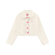 Fleece Collar Button Jacket