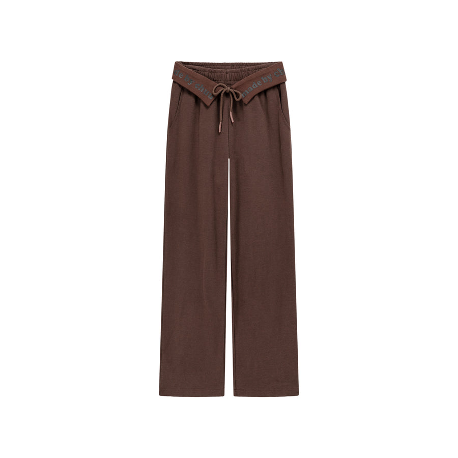 CHUU Logo String Wide Pants