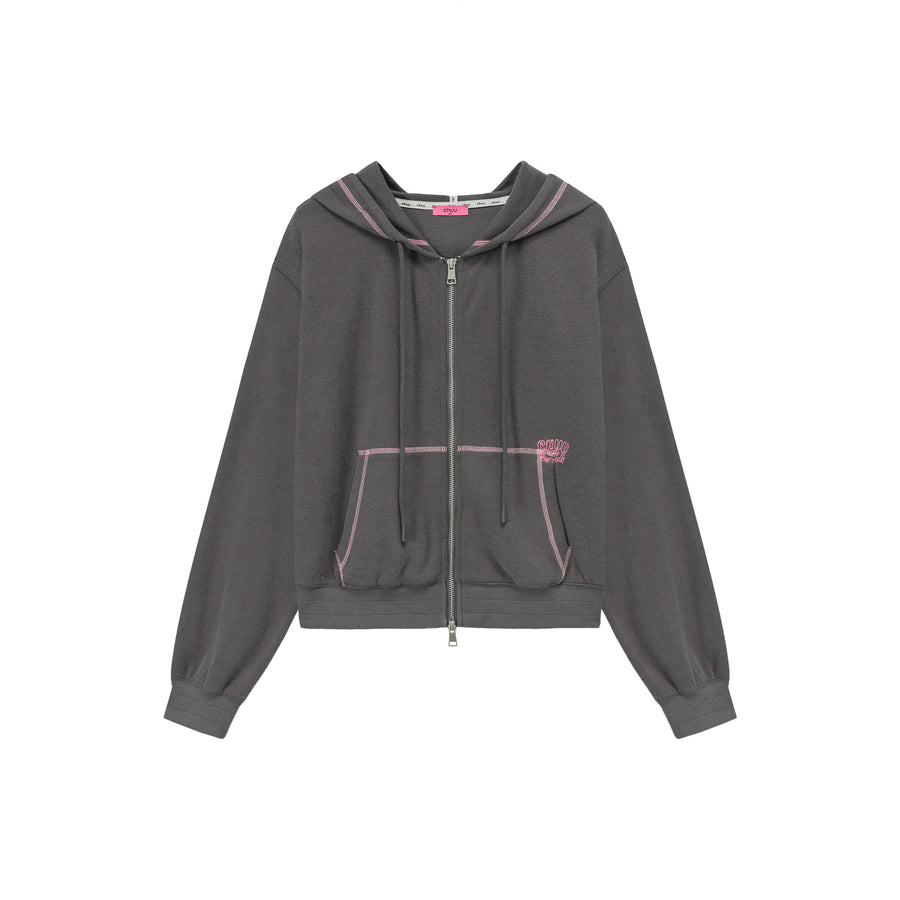 CHUU Loose Fit Hooded Zip-Up