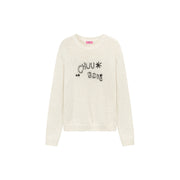 Macaron Color Logo Knit Sweater