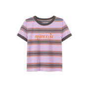 Noe Center Color Striped Short Sleeve T-Shirt