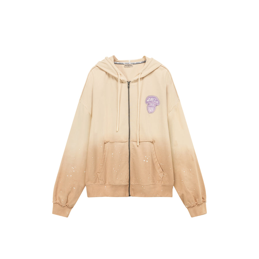 CHUU Gradient Hooded Zip-Up