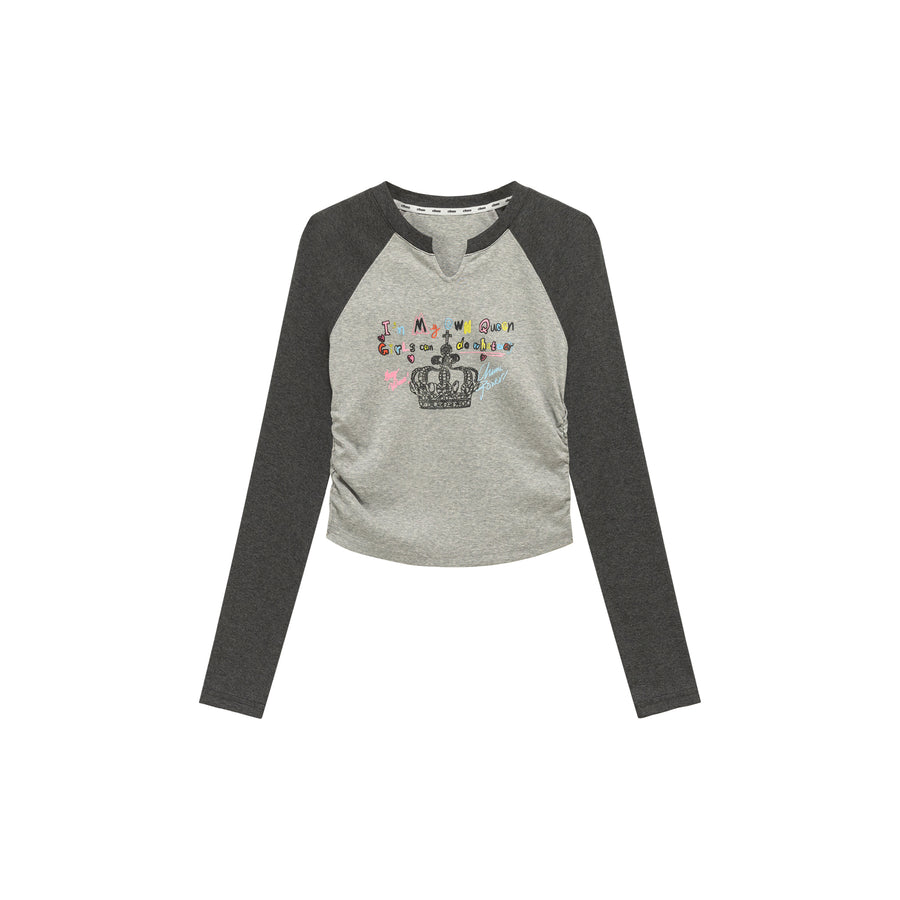 CHUU Friends Forever Color Raglan T-Shirt