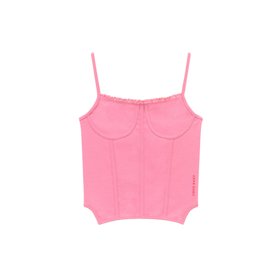 CHUU Color Bustier Slim Sleeveless Top