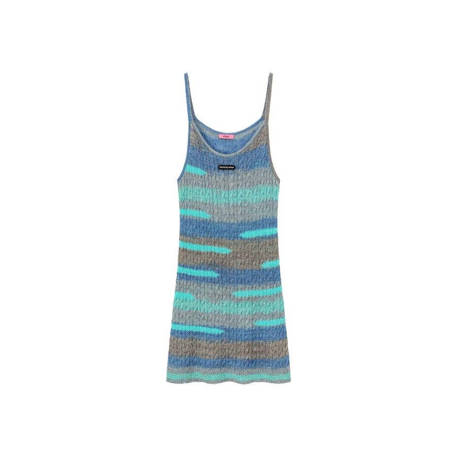 CHUU Multi Color Sleeveless Knit Dress