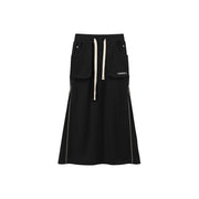 Pocket Casual Long String Skirt