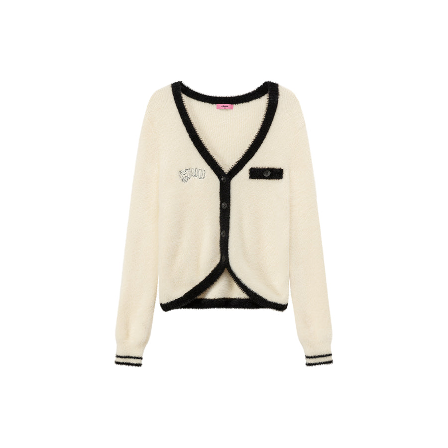 CHUU Color Lined Knit Cardigan