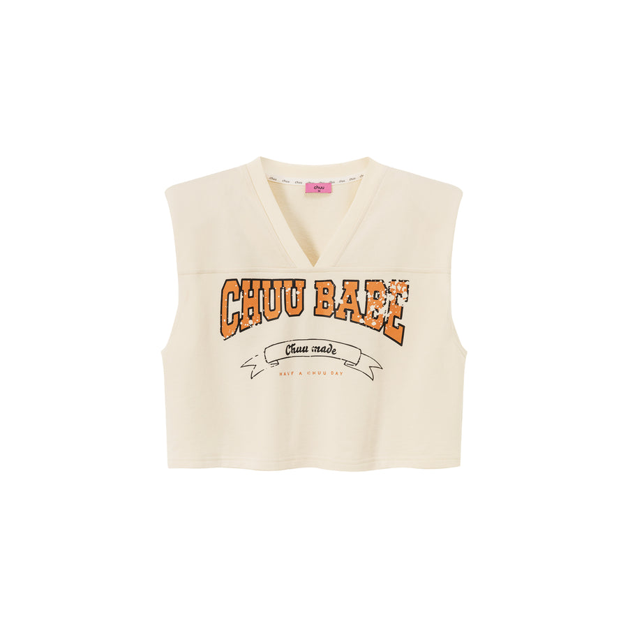 CHUU Chuu Babe Sleeveless Cotton V-Neck Top