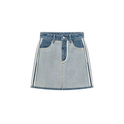 Inside Out Lined Denim Skirt