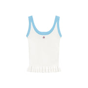 Cherry Detail Knit Sleeveless Top