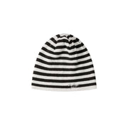 Waffle Knit Striped Beanie