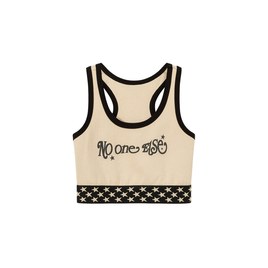 CHUU Star Color Sleeveless Crop Top