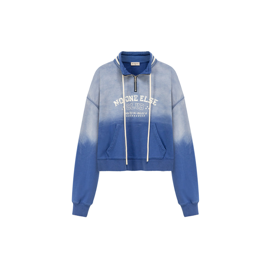 CHUU Gradient Anorak Logo Sweatshirt