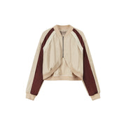 Raglan Sleeve Color Contrast Field Jacket