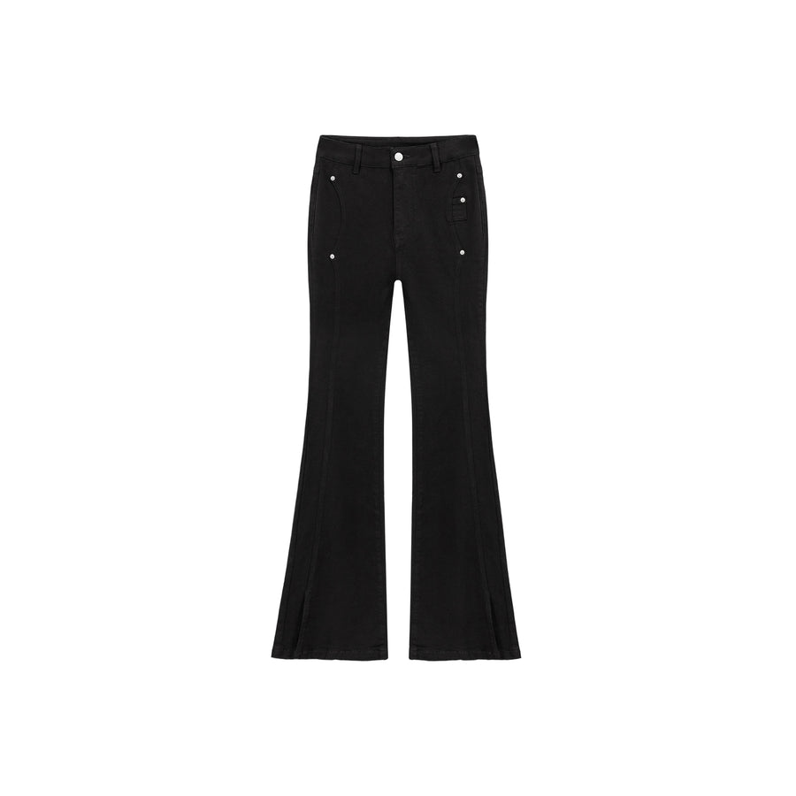 CHUU Slit Bootcut Denim Jeans